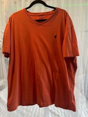 Men’s size L orange Ralph Lauren polo shirt